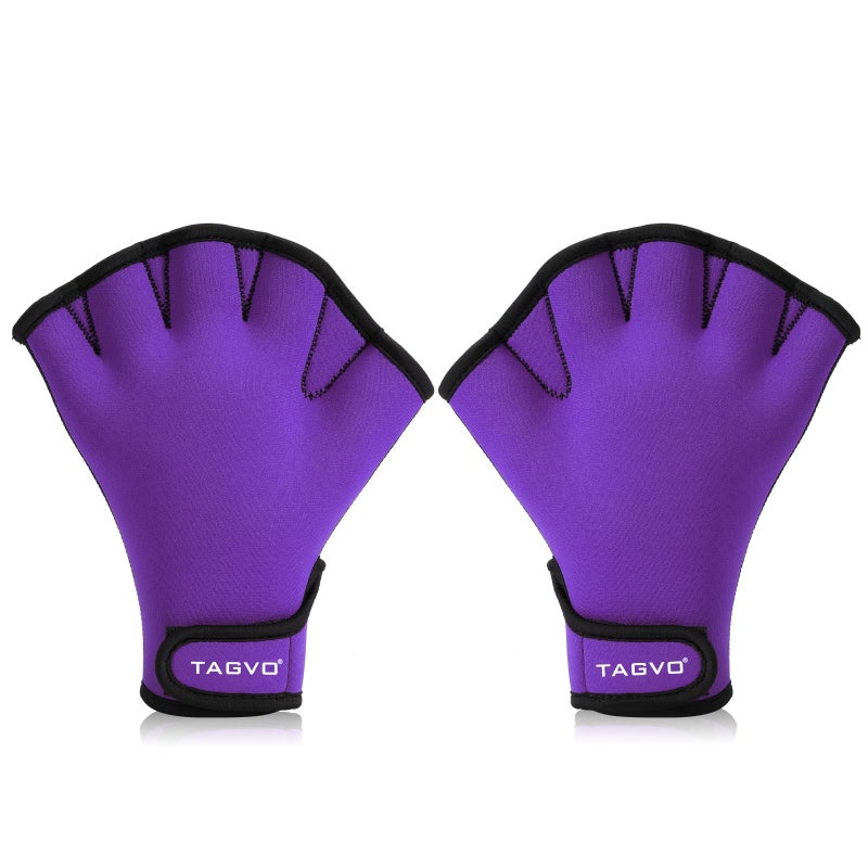 TAGVO Aquatic Gloves for Helping Upper Body Resistance, Webbed Swim Gloves Well Stitching, No Fading, Sizes for Men Women Adult Children Aquatic Fitness Water Resistance Training - Image 1